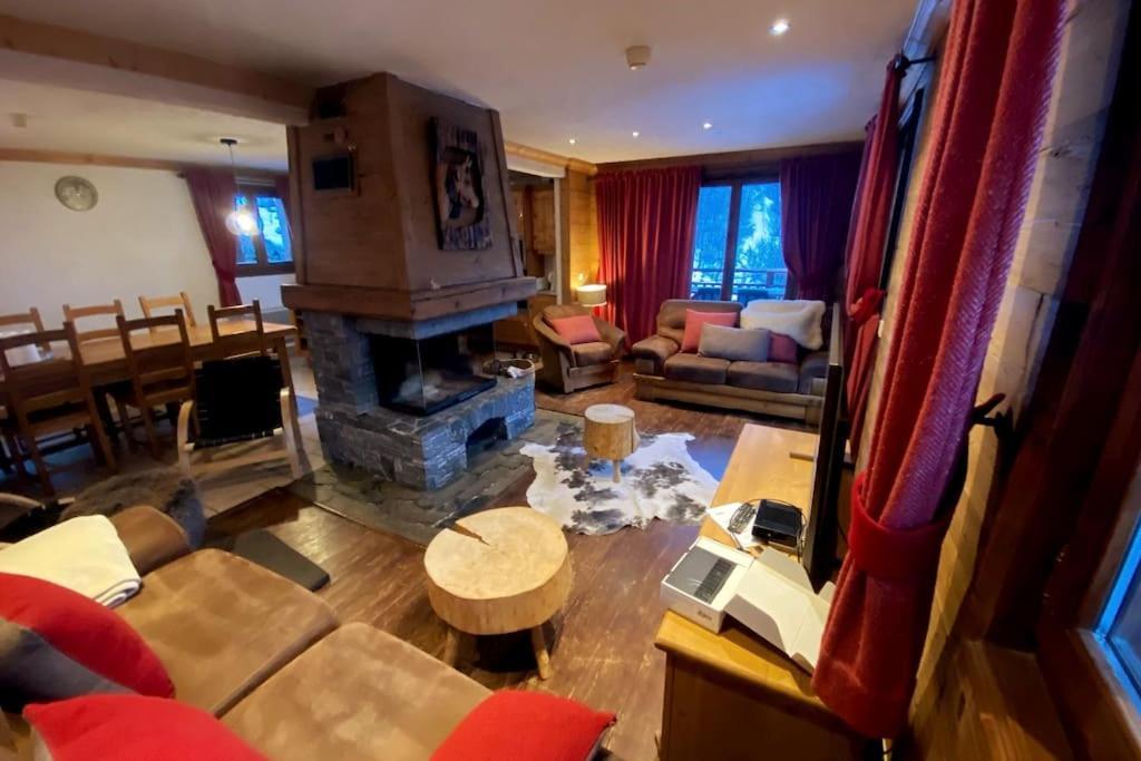 Chalet 6 Chambres A 3 Min Des Pistes Des 3 Vallees St Martin De Belleville Saint-Martin-de-Belleville Eksteriør bilde